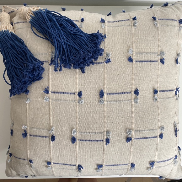 Opalhouse square washed textured throw pillow blue - Picture 7 of 8